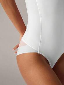 SHEIN BAE 1pc Women's Waist Cincher And Shaper (With Boning) - White - View 4