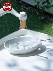 4pcs Glass Mixing Spoons, Tea Spoons, Mini Coffee Mixer, Milk Juice Ice Cream Tea Spoon Dessert Spoon, Glass Stirring Spoons For Home Party, Transparent/Yellow,School Supplies