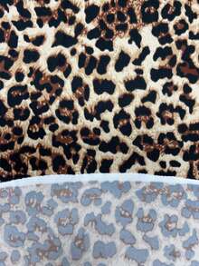 SHEIN EZwear 3pcs/Set Casual Solid & Leopard Print Pattern Women's Tank Tops, Summer Back To School - Multicolor - View 3