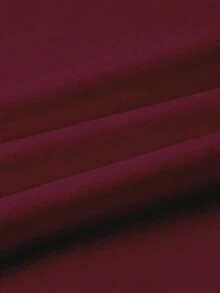 EMERY ROSE Ladies' Casual Floral Printed Round-Neck T-Shirt, Suitable For Women To Wear In Spring And Autumn - Burgundy - View 4