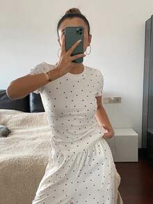 Livesso Women's Casual Comfortable Pajama Set, Summer New Arrival - Beige - View 5