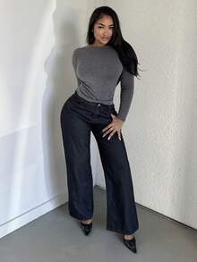 Alexandranx 1pc Women's Backless Minimalist Casual T-Shirt, Stylish For Everyday Christmas Clothes Women New Years Women Going Out Tops Women Backless Top New Years Top Going Out Top Party Top - Grey - View 6