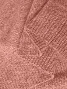 Travachic Áo len chui đầu đính hạt thời trang cỡ lớn cho nữ vào mùa thu/đông - Màu Hồng baby - Xem 8