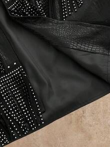 Manfinity NXTstreet 男士百搭时尚流苏鳄鱼纹背心 - 彩色 - 查看 4