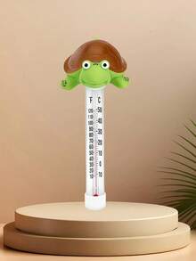 1 termômetro de água em formato de animal, sem mercúrio, com visor grande, ideal para banheira e piscina, medidor de temperatura de água doméstico e externo, resistente a quebras, perfeito como presente para crianças.