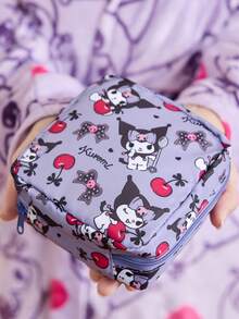 HELLO KITTY AND FRIENDS | SHEIN 1/1 Set Of Cartoon Pattern Printed Polyester Fiber Storage Bags, Which Can Be Used As Feminine Hygiene Storage Bags, Digital Storage Bags, Small Object Storage Bags, Cherries, Hearts, Bows,Gift Ideas - Nhiều màu - Xem 6