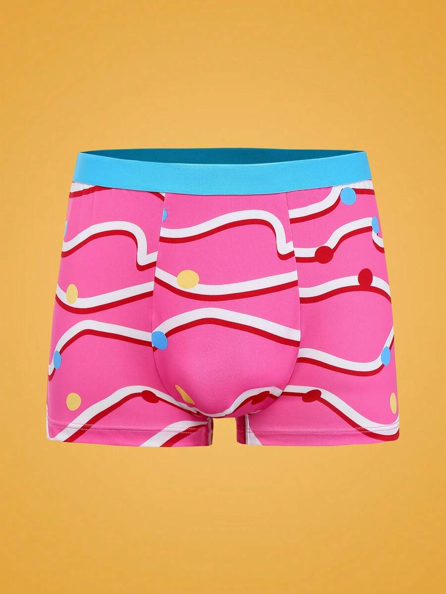 Notgurli 男士印花休闲舒适平角内裤