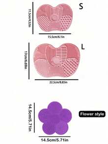 1pc Cleaning Brush With Suction Cup, 4 Colors Available, For Cleaning Silicone Pads,Bag,Organizer,Storage,Makeup Organizer,Makeup - Multicolor - View 3