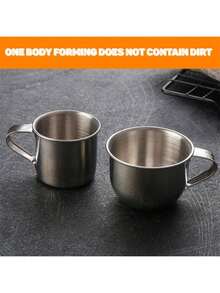 1个50/70/100毫升迷你杯。茶杯。杯子。咖啡杯。简约设计。防碎耐用。抛光优雅。适用于茶、酒、水、咖啡。可用洗碗机清洗。 - 銀色 - 查看 10