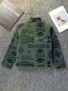 男童休闲西部牛仔风格羊毛夹克