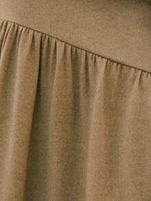 Nöista 优雅的棕色半身裙，采用不对称设计和飘逸的廓形；是夏季服装/春假服装造型和女士春假服装系列的时尚之选。 - 棕色 - 查看 7