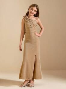 فستان أنيق مناسب للبنات مطبوع بالزهور، مناسب لمناسبات هالوين، عيد الميلاد، وموسم الزفاف