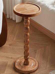 VingeGa 24D X 24W X 60H Cm Modern Round Wooden Side Table, End Table, Coffee Table, Nightstand, Multifunctional Base For Living Room, Sofa, Bedroom, Decoration, Furniture - Multicolor - View 5