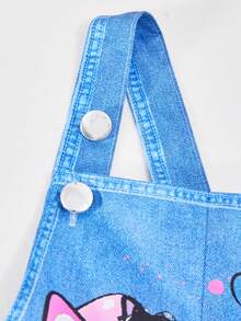 Sparklyn 小女孩卡通蝴蝶结印花连体衣 - 彩色 - 查看 6