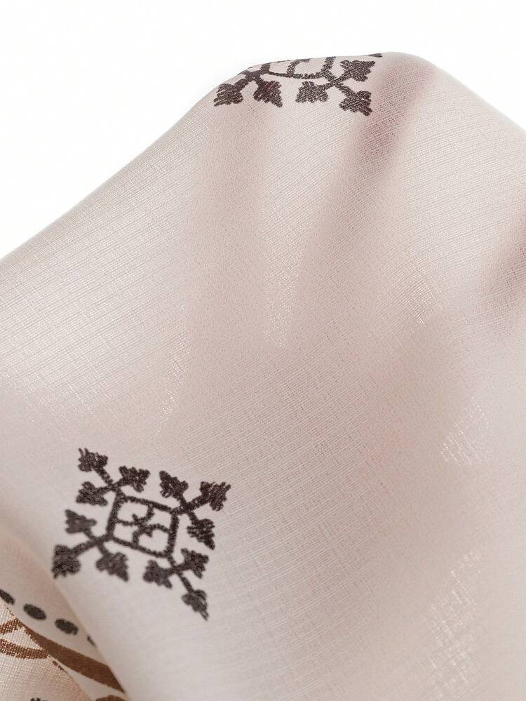 Blusa de manga 3/4 con estampado floral vintage casual de vacaciones para mujer de talla grande, adecuada para principios de primavera, otoño/invierno, talla grande de invierno, 2026 nueva, simple y de moda para uso diario, blusas bohemias para mujer, blusas holgadas para mujer, blusas crema para mujer, blusas modestas y lindas, para vacaciones de mujer, vacaciones para mujer, primavera para mujer, Día de San Valentín, San Valentín para mujer