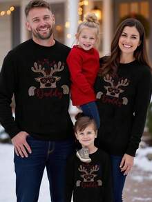 HIMLAND Maglione natalizio da uomo con applicazioni di strass