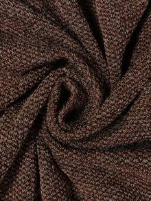 SHEIN Clasi Women's Autumn/Winter Fashion Business Casual Long Sleeve Top And Skirt 2 Pieces Set - Mocha Brown - View 8