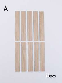 Mini House Wood Grain Floor, Realistic Model Wood Grain Floor Tiles, Miniature Herringbone/Parquet Floor, Doll House Wood Floor, Micro Landscape Floor Tile Decor, Dollhouse Toy Floor Accessories & Photography Props - Multicolor - View 12