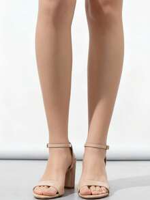 Women Heeled Sandals - 卡其色 - 查看 3