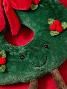 可爱圣诞树、花环、雪屋毛绒抱枕、儿童毛绒娃娃靠垫、圣诞节活动派对家居客厅卧室装饰、生日礼物娃娃 - 見詳情 - 查看 5