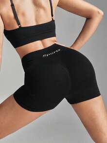 With My Calm Nahtlose, hochelastische Sport-Fitness-Yoga-Shorts