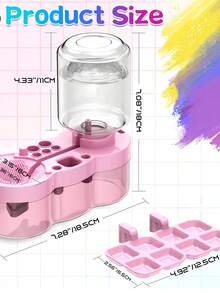 1pc 4-In-1 Water Circulation Pigment Rinse Cup Brush Washer, Painting Tool - Brush Rinser, Artist Painting Palette