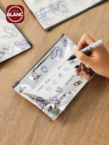 Madebyblanc 10 件装抗菌铝箔食品储存袋，密封拉链密封可重复使用冰箱冷冻袋