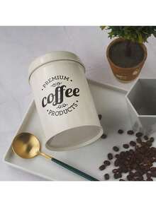 Tea Tin Can, Nordic Style Dried Fruit Snack, Milk Powder, Coffee Bean/Powder Airtight Storage Canister - Beige - View 6