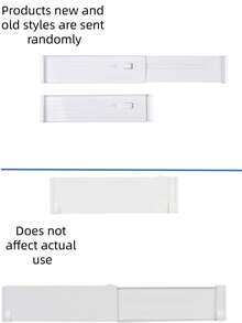 Organizador divisor de cajón expandible - Partición ajustable para gabinete de cocina, 1 set de divisores creativos para almacenamiento de utensilios - Blanco - Ver 3