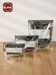 Madebyblanc 10 件装抗菌铝箔食品储存袋，密封拉链密封可重复使用冰箱冷冻袋