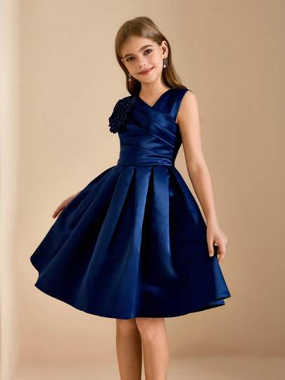 Vestido nuevo para niñas, vestido de princesa, vestido de niña de las flores, vestido para fiesta de Navidad, vestido para actuación de piano para niñas pequeñas