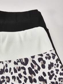 Sparklyn Teen Girls' Elastic Waist Solid Color & Printed Loose Sweatpants