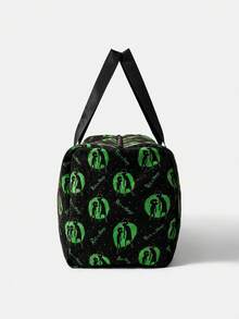 Rick and Morty X SHEIN 可爱女士大容量卡通图案手提包、旅行包、手提袋、过夜度假行李旅行行李袋、大容量防水健身包、周末随身手提包 - 卡通 - 查看 4