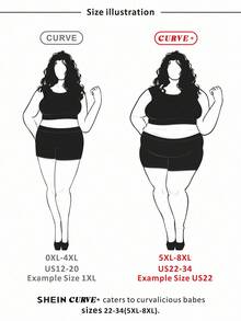 SHEIN CURVE+ Áo khoác vải tuýt giả thanh lịch cỡ lớn có túi, trang phục mùa thu cho nữ mùa đông/thu/đông - Màu xanh hải quân - Xem 3