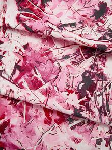 SHEIN Sparklyn 2pcs/Set Teen Girl Letter Print Short Sleeve T-Shirt And Full Length Pants - Multicolor - View 8