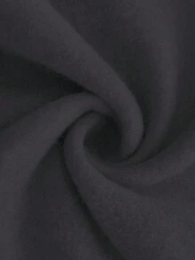 EMERY ROSE Plus Size Women's Letter Graphic Zip-Up Hooded Long Sweatshirt Sweatshirt Jacket - Grey - View 7