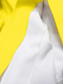 GlowEve 女士时尚优雅蝴蝶结袖口毛衣，秋季 - 黃色 - 查看 5