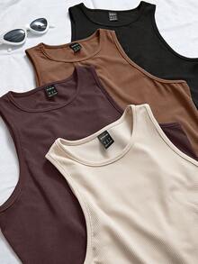 Chiquease 休闲纯色背心，夏季百搭 - 彩色 - 查看 6