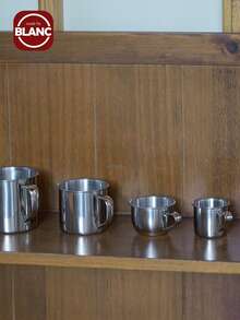 1个50/70/100毫升迷你杯。茶杯。杯子。咖啡杯。简约设计。防碎耐用。抛光优雅。适用于茶、酒、水、咖啡。可用洗碗机清洗。 - 銀色 - 查看 3