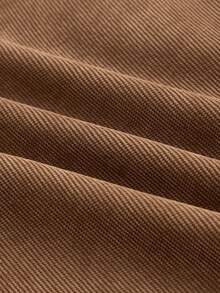 Manfinity NXTstreet Bộ quần áo polo tay ngắn đơn sắc thường ngày dành cho nam - màu nâu - Xem 5