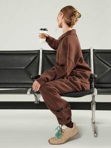 GLOWMODE Flexi Flat Round Secure Hair Clip Yoga Studio Gym Training Daily Active Wear - 咖啡棕 - 查看 6