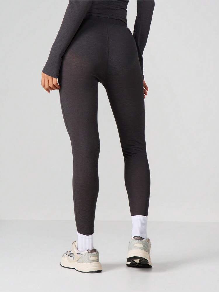 MISSGUIDED High Rise Athletic Leggings With MSOD Logo For Active Workout Training Performance Gym Wear