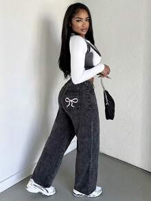 Alexandranx 3D Body Print Crop Round Neck Long Sleeves Spring Tee - White - View 6