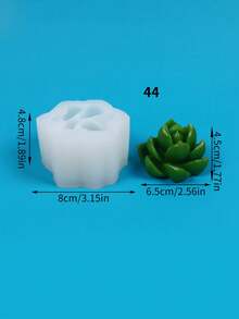 Khuôn silicon cây mọng nước, trang trí máy tính để bàn tại nhà, nghệ thuật trang trí nến thủ công tự làm, khuôn trang trí nến thơm thủ công, lô hội hoặc xương rồng, trang trí chậu sáng tạo, khuôn nến thịt cuộc sống vĩnh cửu không héo úa - trắng - Xem 38