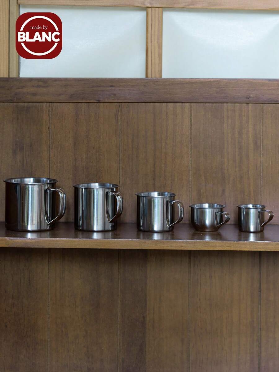 1个50/70/100毫升迷你杯。茶杯。杯子。咖啡杯。简约设计。防碎耐用。抛光优雅。适用于茶、酒、水、咖啡。可用洗碗机清洗。 - 銀色 - 查看 1