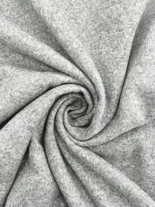 INAWLY Women's Round Neck Letter Print Contrast Color Raglan Long Sleeve T-Shirt - Light Grey - View 5