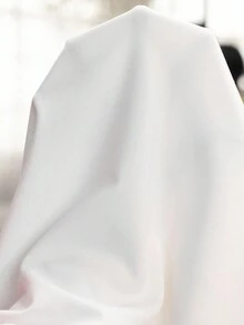 Fleurora 优雅复古白色针织V领长袖撞色蕾丝修身连衣裙，适合春、夏、秋、冬四季穿着，大码连衣裙 - 白色 - 查看 5