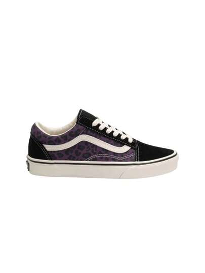 Vans Old Skool Women's Sports Casual Shoes Leopard / Purple VN000D7Z6N01