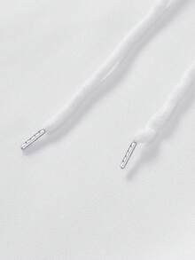 INAWLY 女士极简印花长袖常规卫衣 - 白色 - 查看 7