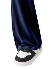 Sparklyn 2024 Autumn/Winter Teen GirlFlared Leg Pants, Snug Fit, Sporty, Casual, Versatile, Can Be Paired With Long Sleeve Tight Tops - Multicolor - View 3